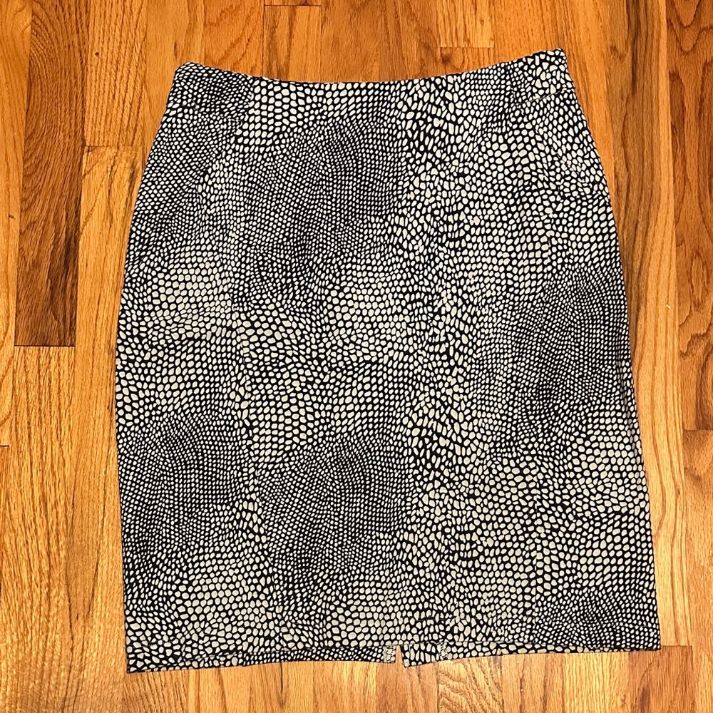 Elegant Blue and White Patterned Women's Skirt